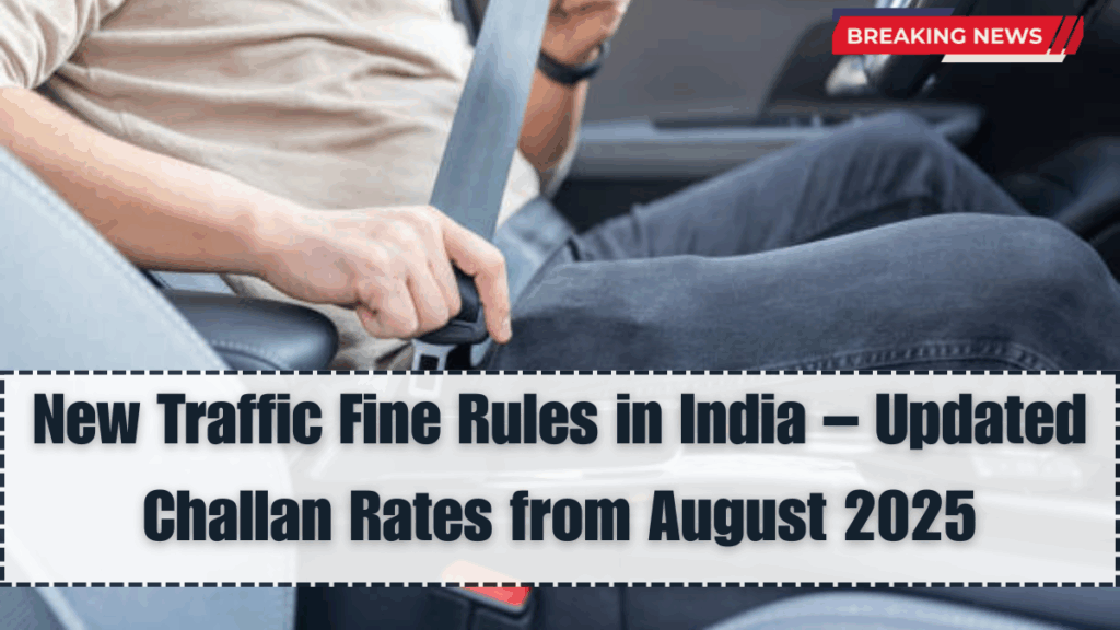 New Traffic Fine Rules in India – Updated Challan Rates from August 2025